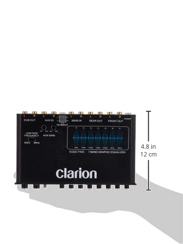 Clarion EQS755 Ecualizador Gráfico de 7 Bandas
