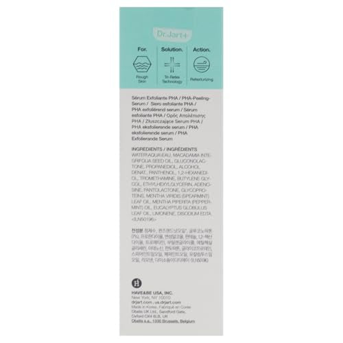 Pore Remedy PHA Exfoliating Serum by Dr. Jart+ for Unisex - 1.01 oz Serum