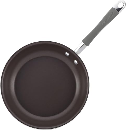 Juego de Cocina Antiadherente de Porcelana Esmaltada Dura Rachael Ray Sea Salt Gray 12 Piezas
