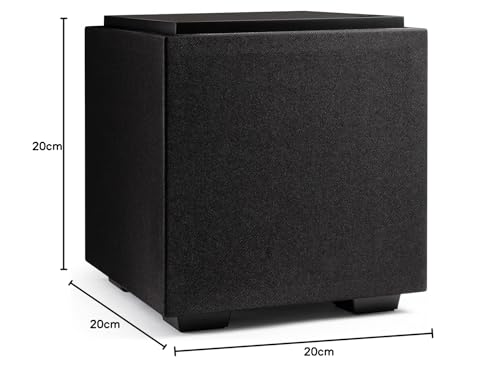 Definitive Technology DN8 8 Pulgadas – Nueva Arquitectura 3XR, Amplificador de Clase D Pico de 500 W y (2) radiadores de Graves acoplados a presión de 8 Pulgadas