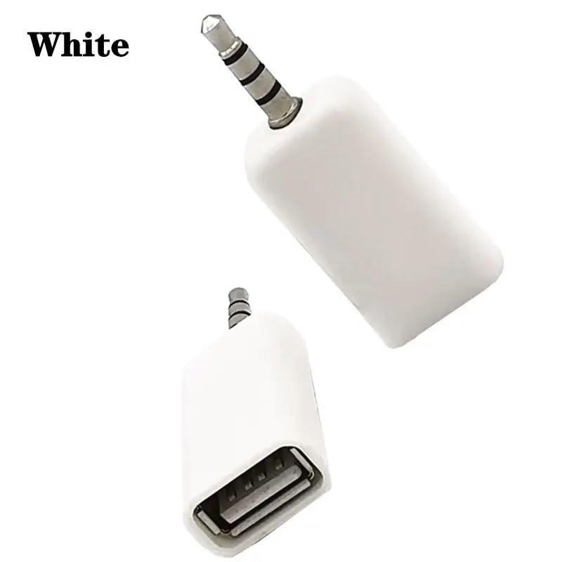 Adaptadores de Audio AUX a USB A ThtRht Negro Paquete de 2 para Coche