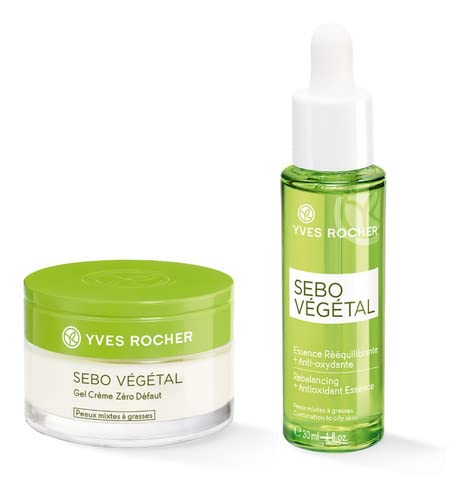 Yves Rocher Set Sebo Végétal: Esencia Matificante y Crema Facial En Gel Matificante