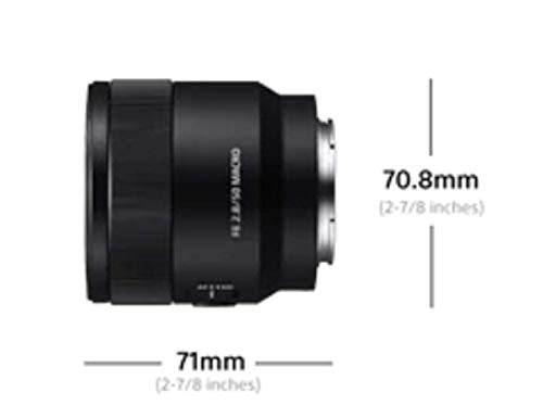 Sony Lente Macro Fijo 50mm F2.8 Montura E Full Frame - FE con Estabilizador Steady Shot óptico (OSS) SEL50M28