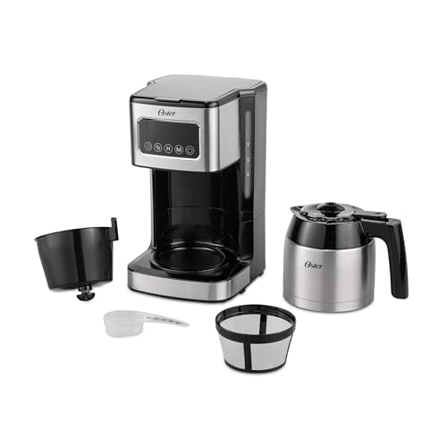 Cafetera de Goteo Oster Negra con Panel Táctil 8 Tazas