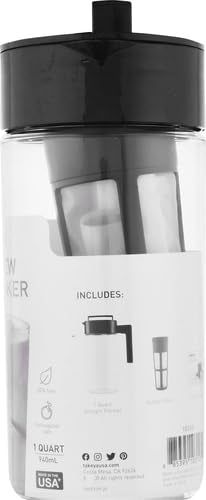 Cafetera Deluxe Cold Brew Takeya Negro 1 Cuarto de Galón