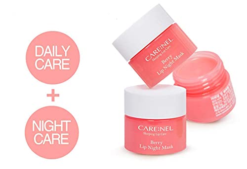 Mascarilla Labial Nocturna Korean Cosmetics CARENEL Rosa Hidratante
