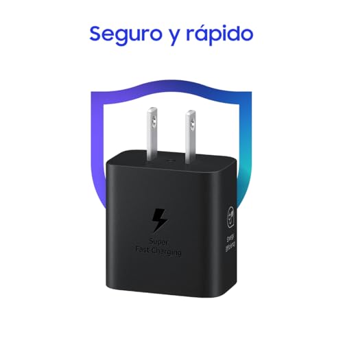 Adaptador de Corriente SAMSUNG USB-C Negro Compacto 25W