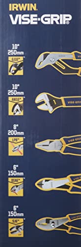 Irwin Tools VISE-GRIP 2078708 - Juego de alicates (5 piezas, incluye funda para herramientas)