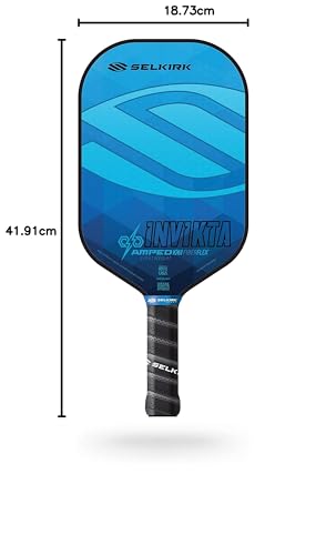 Paleta de Pickleball Selkirk Invikta Azul Zafiro Ligera con Fibra de Vidrio y Núcleo de Polipropileno X5 para 2021