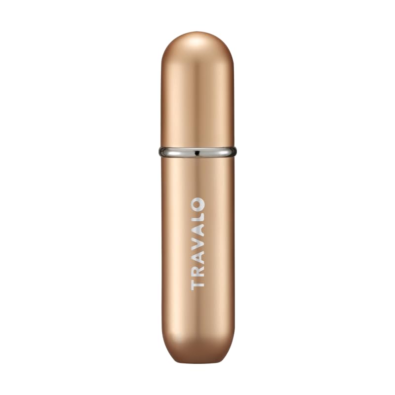 Travalo - Atomizador de perfume recargable, botella de perfume con relleno inferior, mini dispensador de colonia, tamaño de viaje, pulverizador portátil para mujeres y hombres, regalo, plata, 2.2
