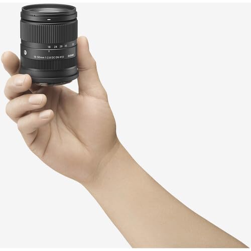 Sigma 18-50 mm f2.8 DC DN Lente contemporánea para Sony E con Sunshine Photo Deluxe Bundle - 4 años de garantía del fabricante de Estados Unidos