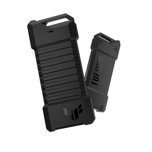 SSD Portátil TUF Gaming 1 TB Negro Aluminio Resistente para Hombre