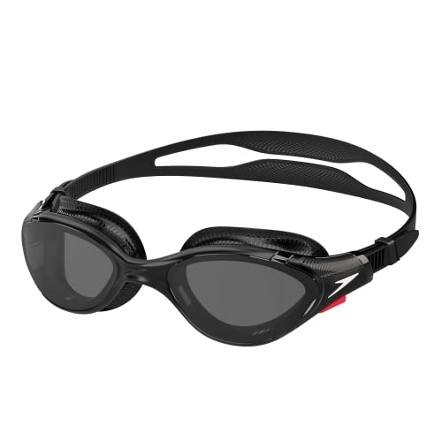Anteojos de Natación Speedo Unisex Negro Blanco Humo Biofuse 2.0 para Adultos