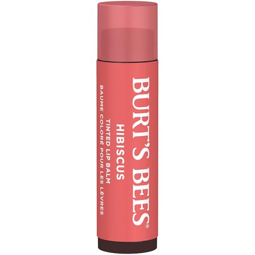Bálsamo labial tintado natural Burt's Bees, Hibiscus, 2 unidades