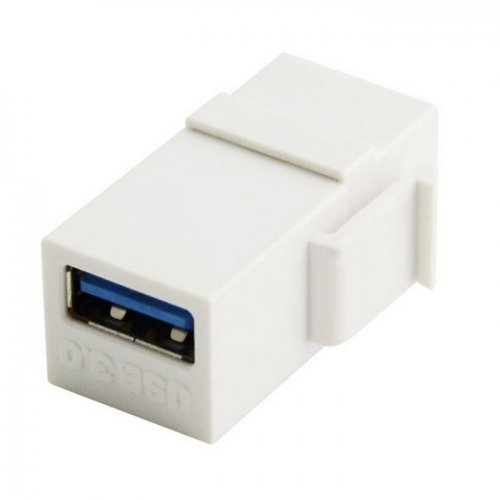 Adaptador USB 3.0 CY Blanco para Placa de Pared