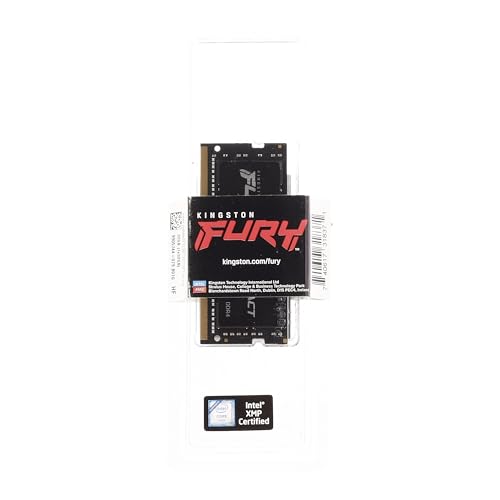 Kingston Fury Impact 32GB 3200Mhz DDR4 CL20 SODIMM Memoria Gamer Para LAPTOP Color Negro (KF432S20IB/32)