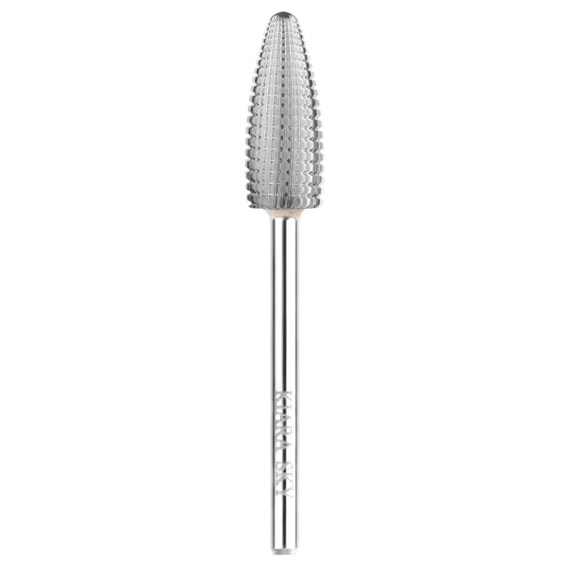 KIARA SKY NOVIIML fessional Nails Stainless Steel Universal Drill Bits for e-file Nail Drill (Typhoon Fine Bit (Silver))