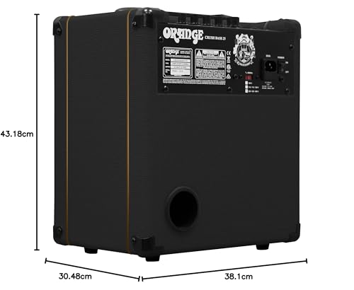 Combo de amplificador de bajo y guitarra, Crush Bass 25, Negro