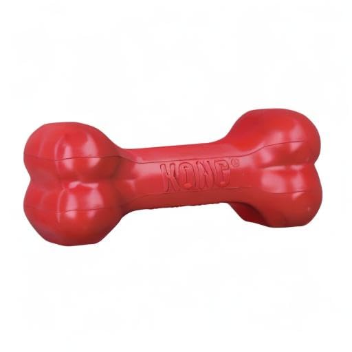 Kong Goodie Bone Juguete para Perro con Forma de Hueso, color Rojo, Chico