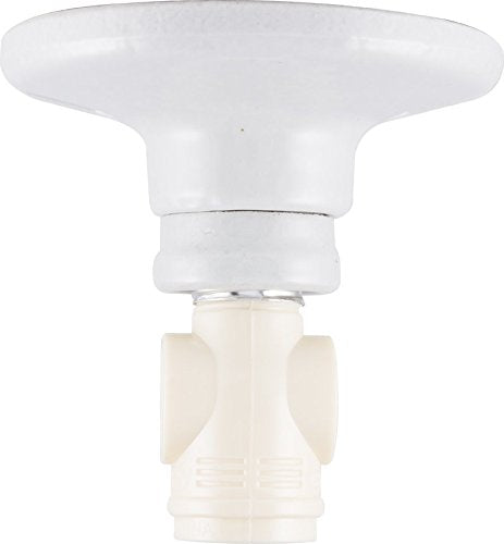 Power Gear Adaptador de enchufe de 2 tomas, añade 2 tomas a un enchufe de foco, 2 puntas, salidas polarizadas, enchufe de base media, uso en taller, cochera o lavadero, listado UL, almendra clara, 54178