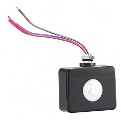 FTVOGUE Sensor de Movimiento,Interruptor de Pared con Sensor de Detección de Movimiento por Infrarrojos, AC 110-240 V,Rango de Detección 120 - 140 grados