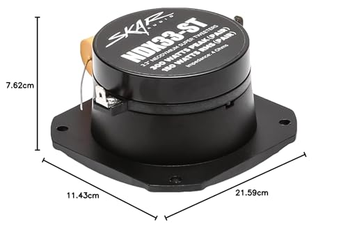 Skar Audio NDX33-ST 3.3-" 300 W de Alta compresión de neodimio Super Tweeters - 4 Ohm, par