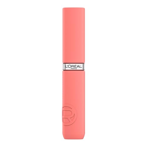 L'Oréal Paris, Infallible Matte Resistance Nudes, Labial Líquido Mate Larga Duración 16hr, Color Intenso con Ácido Hialurónico, Tono First Kiss 600, 5ml