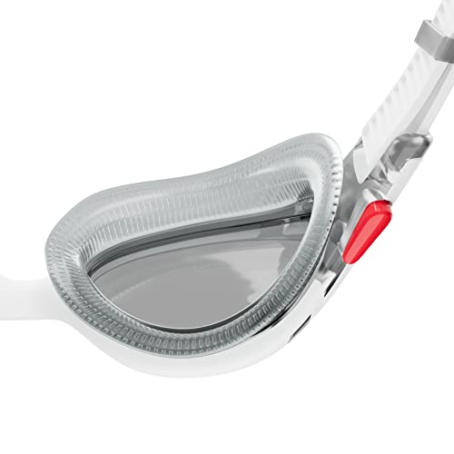 Gafas de Natación Speedo Blanco Rojo Humo Ligero para Adultos Unisex Biofuse 2.0