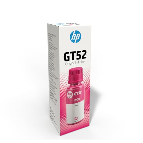 HP Botella de Tinta Magenta HP GT52 Original (M0H55AL) Compatibilidad DeskJet GT 5800 series, Ink Tank 100 / 300 series, Ink Tank Wireless 400 series, Smart Tank 500 series