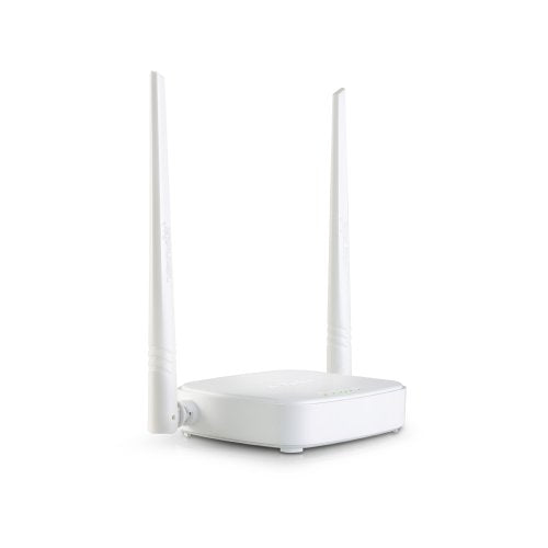 Tenda N301 Router Inalambrico Wi-Fi 300 MBps, 2 Antenas 5dBi, Puertos Fast Ethernet, Puerto USB, Boton WPS, Blanco