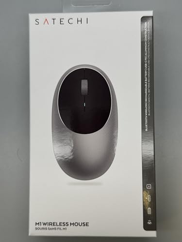 Ratón Bluetooth Satechi M1 Gris Espacial Recargable USB-C Compacto y Portátil Compatible con Mac/Windows