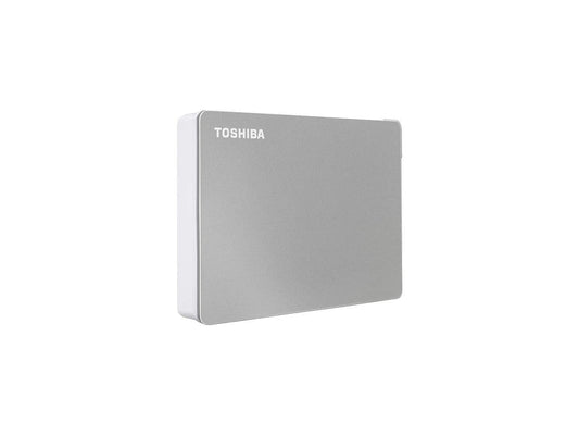Disco Duro Externo Toshiba Canvio Flex Plata USB-C y USB-A 3.0 4TB para Mac/PC/Tablet