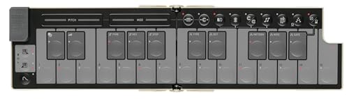 Korg NanoKEY Fold - Controlador plegable de 25 teclas MIDI para teclado con USB-C y TRS-MIDI, color beige arena