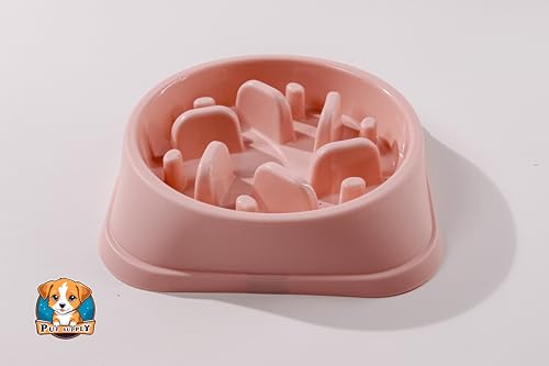 Plato de Alimentación Lenta P.U.P. SUPPLY Rosa para Perro y Mascotas