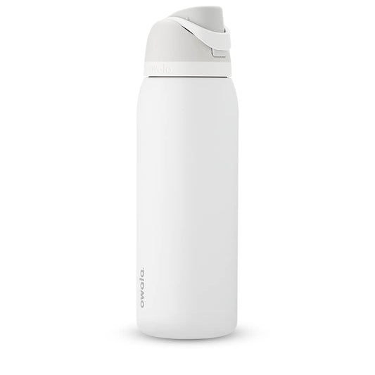 Botella Deportiva Owala Acero Inoxidable Malvavisco Tímido con Popote para Viajar 40 oz