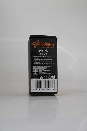 Pedal de Distorsión de Metal Sondery Gama Amplia Efecto Clásico para Guitarras Eléctricas