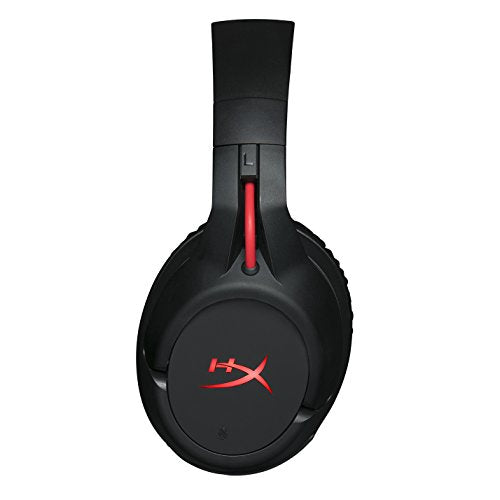 HyperX Cloud Flight - Audífonos para gaming inalámbricos, Batería de larga duración, Micrófono desmontable con cancelación de ruido, Compatible con PS4, PC, PS4 Pro (HX-HSCF-BK/AM)