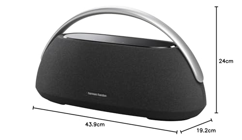 Harman Kardon Go + Play 3 Bocina Inalámbrica Bluetooth, 160W de Potencia, Reproducción 8 Horas, Micrófonos Duales - Negro
