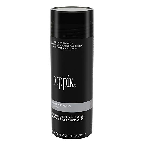 TOPPIK Fibras de construcción de pelo, Gris, 1.94 oz.
