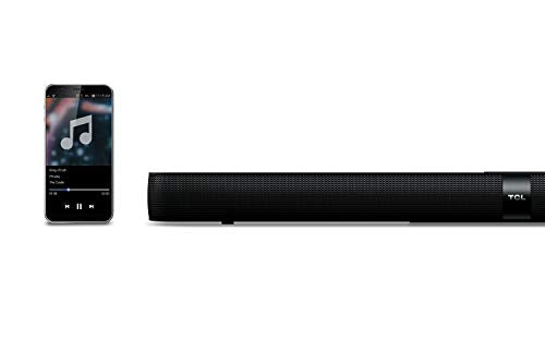 TCL Alto 7 Barra de Sonido de Cine en casa de 2.0 Canales con subwoofer Incorporado - TS7000, 36 Pulgadas, Negro
