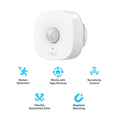 Sensor de Movimiento TP-Link Tapo Blanco Protocolo Inalámbrico de Baja Potencia y Sensibilidad Ajustable