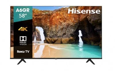 Hisense 58" A6GR 4K UHD TV, HDR Dolby Vision (58A6GR, 2021) Reacondicionado