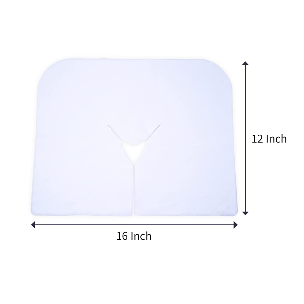 Huini Disposable Headrest Covers Soft Face Cradle Covers Non-Sticking for Massage Tables & Chairs 100 Count