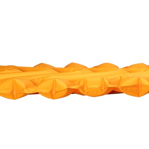 Klymit - Almohadilla de Dormir Inflable con Aislamiento estático V2, Comodidad Mejorada, portátil, Ultraligera, fácil de inflar, Cama de Aire Plegable para Camping, mochilero y Senderismo, azafrán