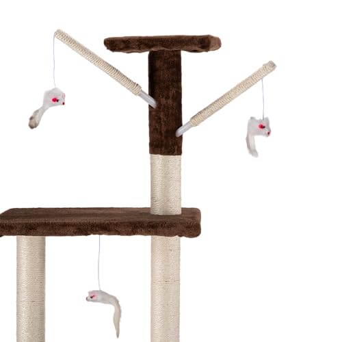 Fancy Pets Mueble/Rascador para Gato Tebas de 140 Centímetros de Altura