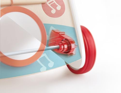 Juguete de Empujar (Arrastre) Caminador de Madera Musical Para Bebes y Niños : Desarrollo Motor y Diversión para Niños Pequeños. E0383