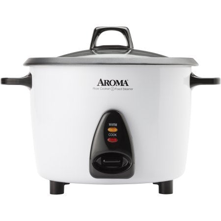Aroma Housewares ARC-360-NGP 20 tazas estilo olla arrocera y vaporizador de alimentos, color blanco