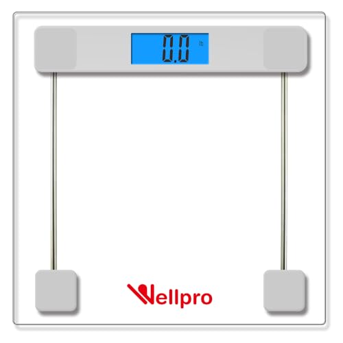 Báscula Wellpro Vidrio Transparente Digital