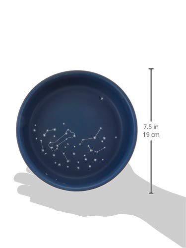 Fringe Studio Cuenco para Mascotas, Mediano, Celestial (479007), Azul Oscuro