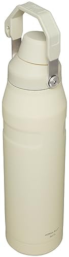 Botella Stanley AeroLight IceFlow 36 Onzas Crema Brillo Flujo Rápido